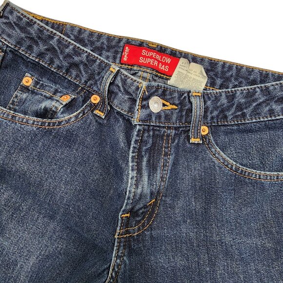 Levi's Superlow 7S Jeans Women's 100% Cotton Made in Canada Size 27x30 - Picture 8 of 14
